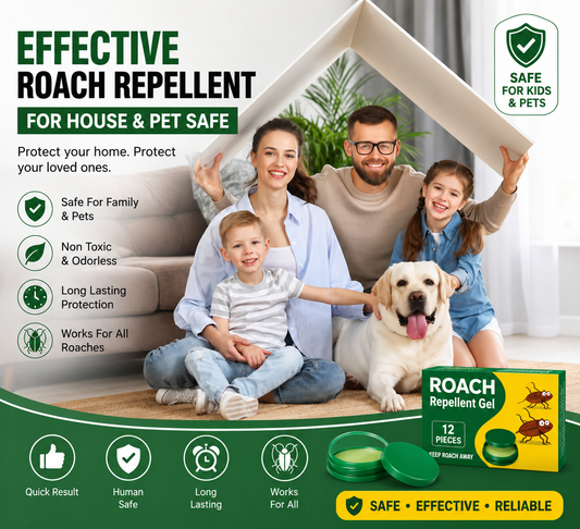 Roach Repellent Gel – 12 PCS Cockroach Killer Trap