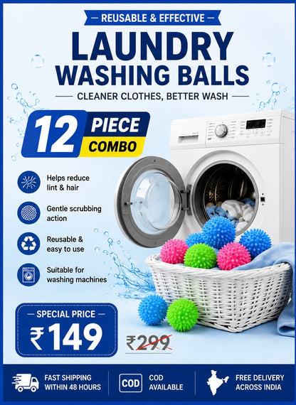 Reusable Laundry Washing Balls